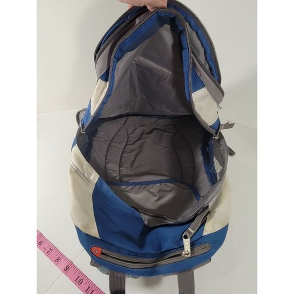 Jansport Blue White Multi Pockets 18x10 Laptop Cushion Soft‎ Clean - Picture 4 of 9